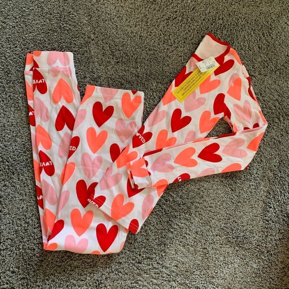 NWT TCP Heart Valentines pajamas